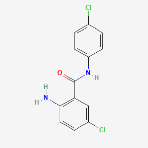molecular formula C13H10Cl2N2O B8583232 2-amino-5-chloro-N-(4-chlorophenyl)benzamide 