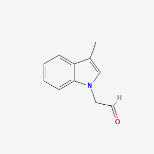 molecular formula C11H11NO B8583444 3-Methylindole-1-acetaldehyde 