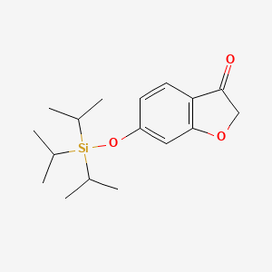 molecular formula C17H26O3Si B8583466 6-Triisopropylsilanyloxy-benzofuran-3-one 