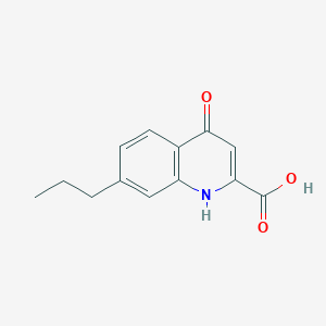 7-Propyl-1,4-dihydro-4-oxoquinoline-2-carboxylic acid