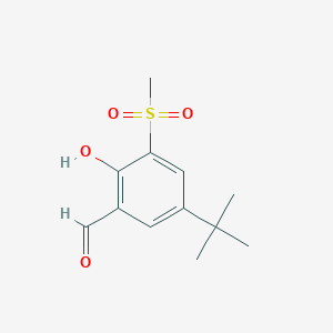 5-tert-Butyl-2-hydroxy-3-(methanesulfonyl)benzaldehyde