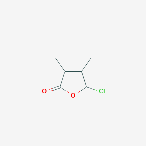 molecular formula C6H7ClO2 B8583542 3,4-Dimethyl-5-chlorofuran-2(5H)-one 