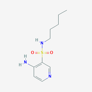 molecular formula C10H17N3O2S B8583553 N-pentyl-4-aminopyridine-3-sulfonamide 