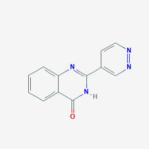 molecular formula C12H8N4O B8583621 2-(pyridazin-4-yl)quinazolin-4(3H)-one 