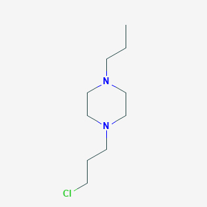 molecular formula C10H21ClN2 B8583628 1-(3-Chloro-propyl)4-propyl-piperazine 