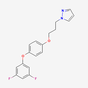 1-{3-[4-(3,5-Difluorophenoxy)phenoxy]propyl}-1H-pyrazole