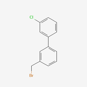 molecular formula C13H10BrCl B8583669 3-(Bromomethyl)-3'-chloro-1,1'-biphenyl CAS No. 76350-80-6