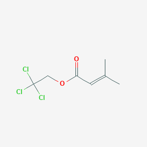 molecular formula C7H9Cl3O2 B8583752 2,2,2-Trichloroethyl 3-methylbut-2-enoate CAS No. 42334-34-9