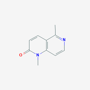 molecular formula C10H10N2O B8583766 1,5-dimethyl-1,6-naphthyridin-2(1H)-one 