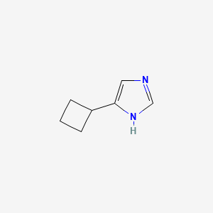 molecular formula C7H10N2 B8583772 4-cyclobutyl-1H-imidazole 