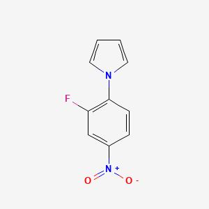 molecular formula C10H7FN2O2 B8583867 3-Fluoro-1-nitro-4-(1H-pyrrol-1-yl)benzene 