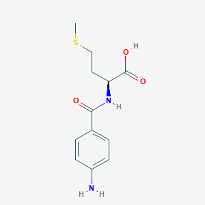 molecular formula C12H16N2O3S B8583875 N(4-aminobenzoyl)-L-methionine 