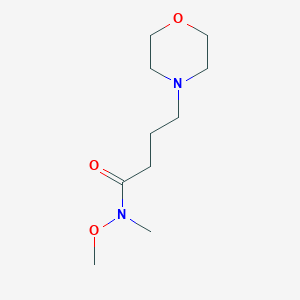 B8583963 4-Morpholinebutanamide, N-methoxy-N-methyl- CAS No. 405213-13-0