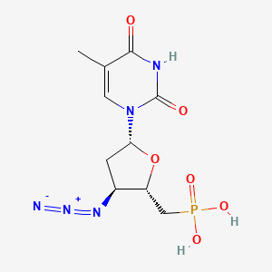 molecular formula C10H14N5O6P B8583978 3'-Azido-3',5'-dideoxythymidine-5'-phosphonic acid CAS No. 172293-43-5