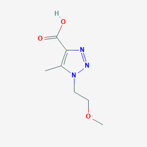 molecular formula C7H11N3O3 B8583987 1-(2-Methoxyethyl)-5-methyltriazole-4-carboxylic acid 