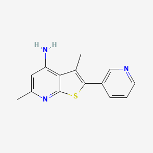 3,6-Dimethyl-2-(3-pyridinyl)thieno[2,3-b]pyridin-4-amine