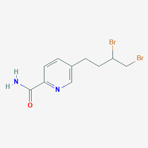 molecular formula C10H12Br2N2O B8584004 5-(3,4-Dibromobutyl)pyridine-2-carboxamide CAS No. 58247-65-7