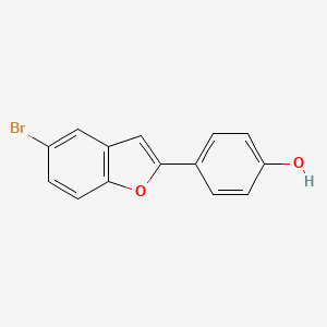 B8584013 4-(5-Bromo-benzofuran-2-yl)-phenol CAS No. 90178-96-4