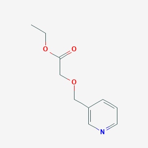 molecular formula C10H13NO3 B8584021 Ethyl 2-((pyridin-3-yl)methoxy)acetate 