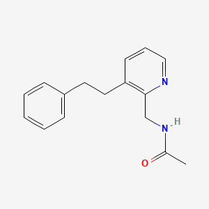 molecular formula C16H18N2O B8584044 N-{[3-(2-Phenylethyl)pyridin-2-yl]methyl}acetamide CAS No. 88423-19-2