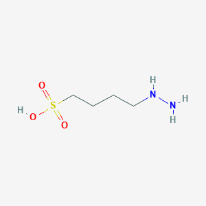 molecular formula C4H12N2O3S B8584047 4-Hydrazinylbutane-1-sulfonic acid CAS No. 6482-65-1