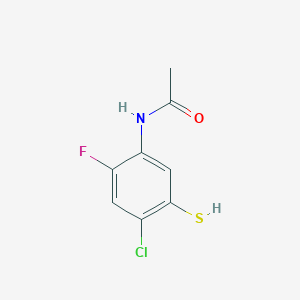 molecular formula C8H7ClFNOS B8584051 N-(4-Chloro-2-fluoro-5-sulfanylphenyl)acetamide CAS No. 95635-53-3