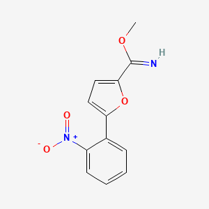 molecular formula C12H10N2O4 B8584061 Methyl 5-(2-nitrophenyl)furan-2-carboximidate CAS No. 62821-40-3