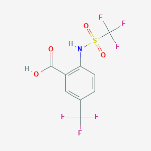 5-(Trifluoromethyl)-2-(trifluoromethylsulfonamido)benzoic acid