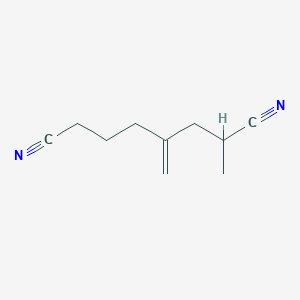 molecular formula C10H14N2 B8584105 2-Methyl-4-methylideneoctanedinitrile CAS No. 56827-77-1