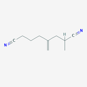 B8584105 2-Methyl-4-methylideneoctanedinitrile CAS No. 56827-77-1