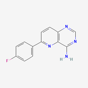 molecular formula C13H9FN4 B8584137 6-(4-Fluorophenyl)pyrido[3,2-d]pyrimidin-4-amine CAS No. 917758-76-0