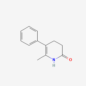 molecular formula C12H13NO B8584139 6-Methyl-5-phenyl-3,4-dihydropyridin-2(1H)-one CAS No. 84596-28-1