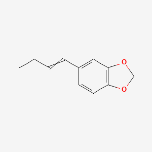 molecular formula C11H12O2 B8584165 5-(But-1-en-1-yl)-2H-1,3-benzodioxole CAS No. 103834-93-1