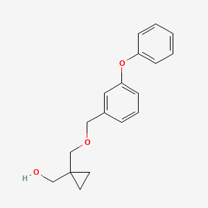 molecular formula C18H20O3 B8584169 (1-{[(3-Phenoxyphenyl)methoxy]methyl}cyclopropyl)methanol CAS No. 109869-71-8