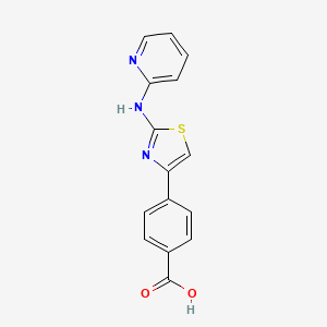 4-{2-[(Pyridin-2-yl)amino]-1,3-thiazol-4-yl}benzoic acid