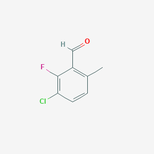 molecular formula C8H6ClFO B8584181 3-Chloro-2-fluoro-6-methylbenzaldehyde 