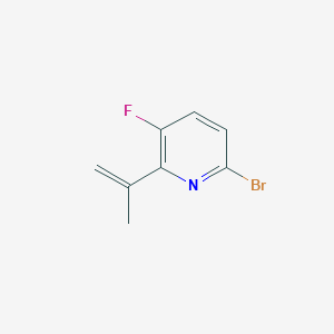 6-Bromo-3-fluoro-2-isopropenyl-pyridine