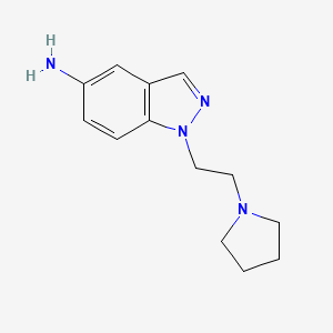 1-(2-Pyrrolidin-1-YL-ethyl)-1H-indazol-5-ylamine