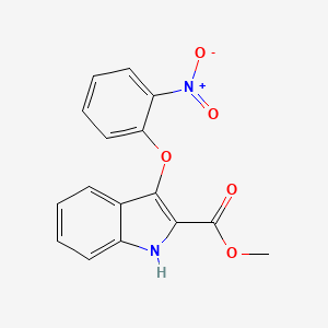 Methyl 3-(2-nitrophenoxy)-1H-indole-2-carboxylate