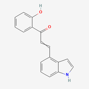 1-(2-Hydroxyphenyl)-3-(1H-indol-4-yl)prop-2-en-1-one