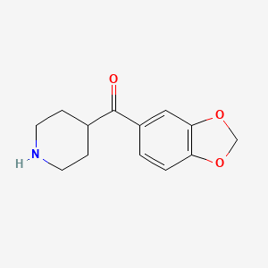 molecular formula C13H15NO3 B8584326 Benzo[1,3]dioxol-5-yl-piperidin-4-yl-methanone 