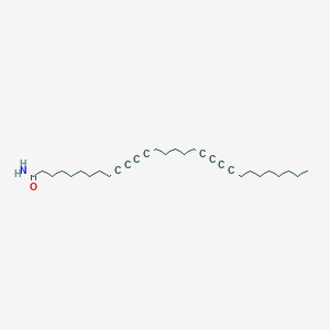 molecular formula C30H45NO B8584344 10,12,19,21-Triacontatetraynamide CAS No. 608881-70-5