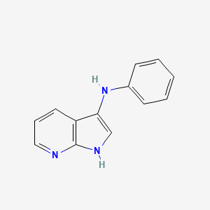 molecular formula C13H11N3 B8584362 N-phenyl-1H-pyrrolo[2,3-b]pyridin-3-amine CAS No. 918511-03-2