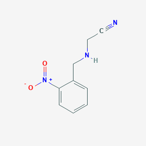 molecular formula C9H9N3O2 B8584561 2-(2-Nitrobenzylamino)acetonitrile 