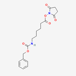 molecular formula C18H22N2O6 B8584610 2,5-Dioxopyrrolidin-1-yl 6-(((benzyloxy)carbonyl)amino)hexanoate 