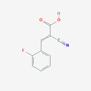 molecular formula C10H6FNO2 B8584614 alpha-Cyano-2-fluorocinnamic acid 