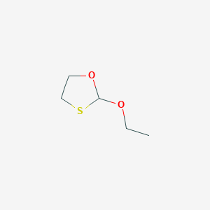 molecular formula C5H10O2S B8584675 2-Ethoxy-1,3-oxathiolane 