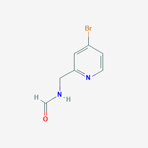 molecular formula C7H7BrN2O B8584706 N-((4-bromopyridin-2-yl)methyl)formamide 