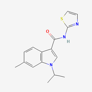 B8584780 1-isopropyl-6-methyl-1H-indole-3-carboxylic acid thiazol-2-ylamide CAS No. 676476-81-6