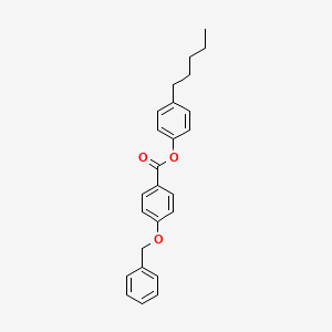 molecular formula C25H26O3 B8584797 4-Pentylphenyl 4-(benzyloxy)benzoate CAS No. 111973-82-1